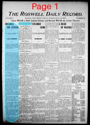 Page thumbnail for The Roswell Daily Record