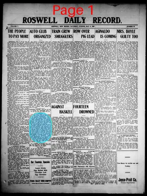 Page thumbnail for The Roswell Daily Record
