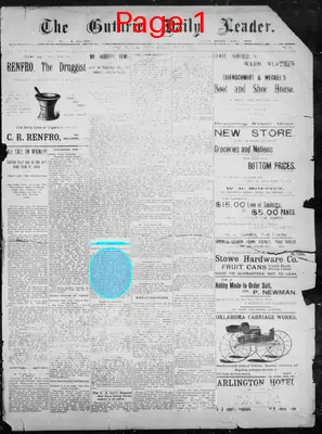 Page thumbnail for The Guthrie Daily Leader