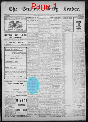Page thumbnail for The Guthrie Daily Leader