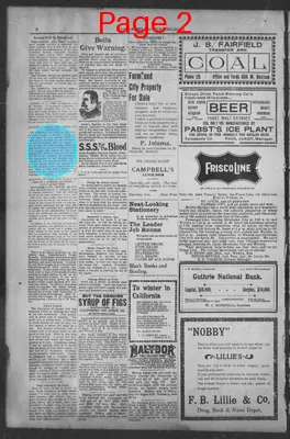 Page thumbnail for The Guthrie Daily Leader