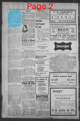 Page thumbnail for The Guthrie Daily Leader