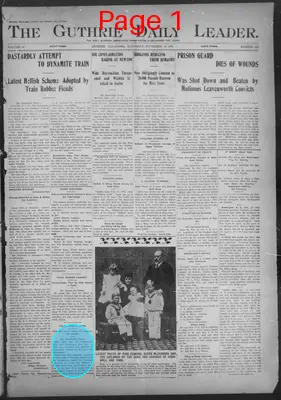 Page thumbnail for The Guthrie Daily Leader