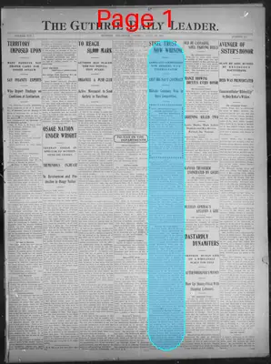 Page thumbnail for The Guthrie Daily Leader