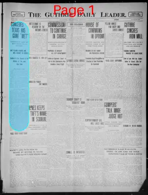 Page thumbnail for The Guthrie Daily Leader