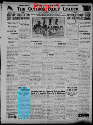 Page thumbnail for The Guthrie Daily Leader