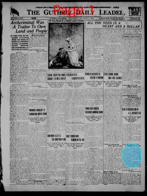 Page thumbnail for The Guthrie Daily Leader