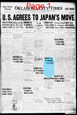 Page thumbnail for The Oklahoma City Times