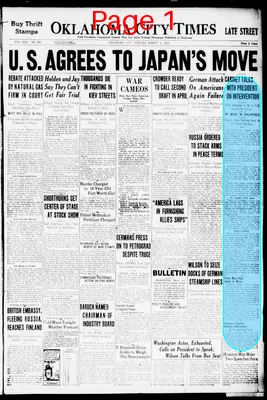 Page thumbnail for The Oklahoma City Times