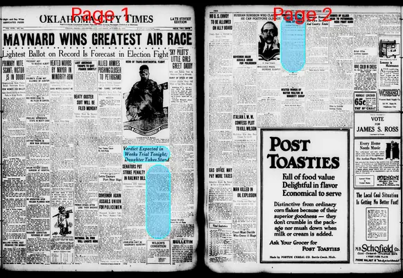 Page thumbnail for The Oklahoma City Times