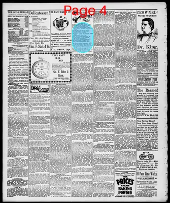 Page thumbnail for El Paso Daily Herald