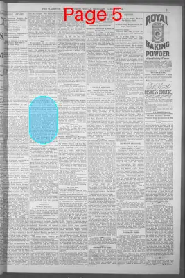 Page thumbnail for Fort Worth Daily Gazette