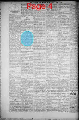 Page thumbnail for Fort Worth Daily Gazette