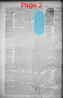 Page thumbnail for Fort Worth Daily Gazette