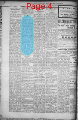 Page thumbnail for Fort Worth Daily Gazette