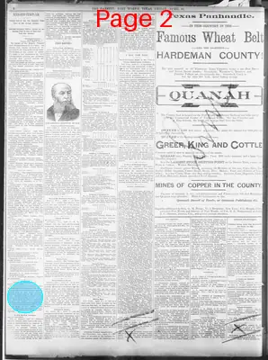 Page thumbnail for Fort Worth Daily Gazette