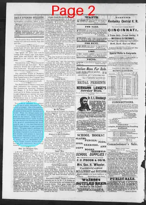 Page thumbnail for Evening Bulletin