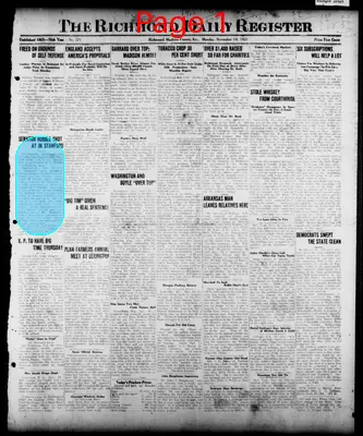 Page thumbnail for Richmond Daily Register