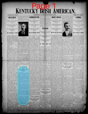 Page thumbnail for Kentucky Irish American