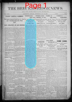 Page thumbnail for The Breckenridge News