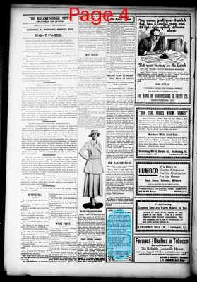 Page thumbnail for The Breckenridge News