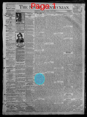 Page thumbnail for The South Kentuckian