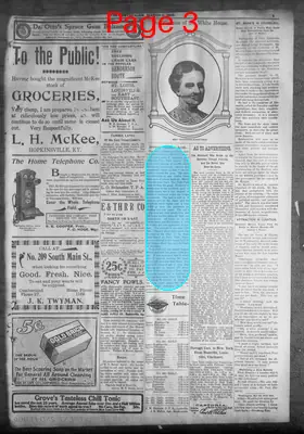 Page thumbnail for Hopkinsville Kentuckian