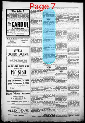 Page thumbnail for The Adair County News