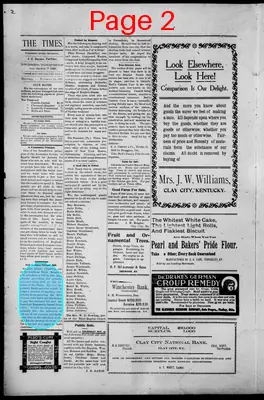 Page thumbnail for The Clay City Times