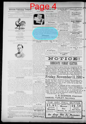 Page thumbnail for The Mt. Sterling Advocate