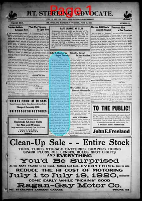 Page thumbnail for The Mt. Sterling Advocate