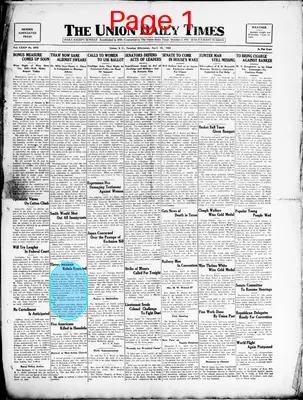 Page thumbnail for The Union Daily Times