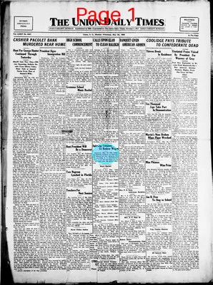 Page thumbnail for The Union Daily Times