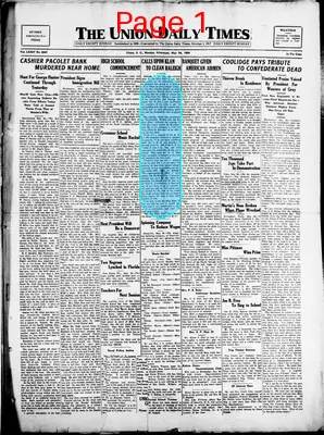 Page thumbnail for The Union Daily Times
