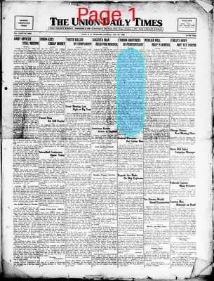 Page thumbnail for The Union Daily Times