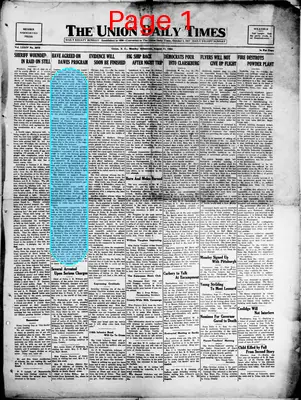 Page thumbnail for The Union Daily Times