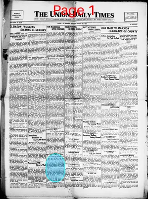 Page thumbnail for The Union Daily Times