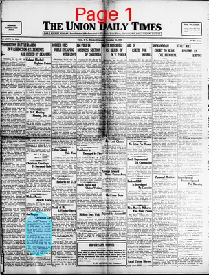 Page thumbnail for The Union Daily Times
