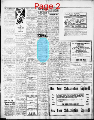Page thumbnail for The Union Daily Times