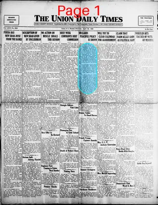 Page thumbnail for The Union Daily Times