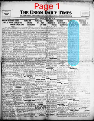 Page thumbnail for The Union Daily Times