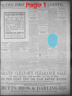 Page thumbnail for Fort Worth Gazette