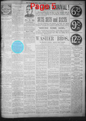 Page thumbnail for Fort Worth Gazette
