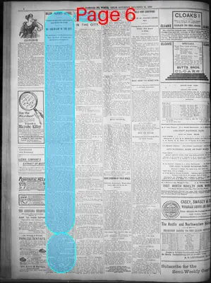 Page thumbnail for Fort Worth Gazette