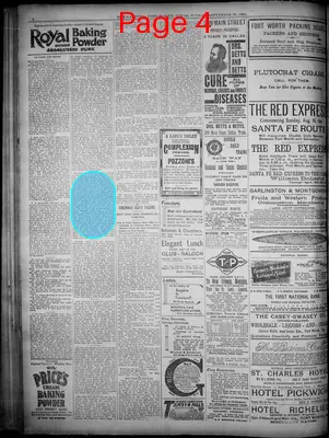 Page thumbnail for Fort Worth Gazette