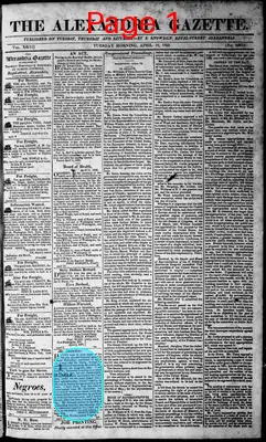 Page thumbnail for The Alexandria Gazette