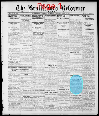 Page thumbnail for The Brattleboro Daily Reformer