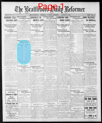 Page thumbnail for The Brattleboro Daily Reformer
