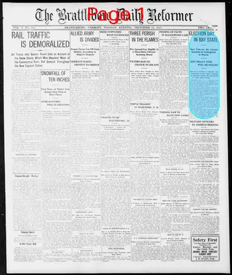 Page thumbnail for The Brattleboro Daily Reformer