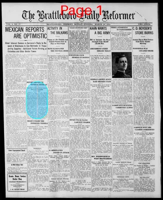 Page thumbnail for The Brattleboro Daily Reformer